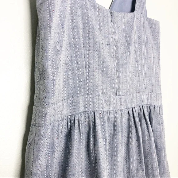 Color Block Blue Stripe Sleeveless V-Neck Mini Dress Women’s Size Small NWT - Picture 5 of 15